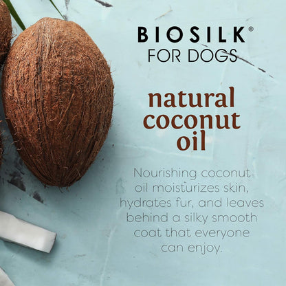 Silk Therapy Conditioning Detangling Spray for Dogs with Natural Coconut Oil, Leave-In Detangler and Conditioner, Dematting Grooming Spray, Sulfate Free, 7 Fl Oz