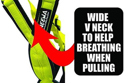 Adjustable Sled Pro Harness - Small, Blue, Dog Pulling Harness for Large Breeds & Giant Dogs, Great for Dog Joring