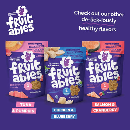 Cat Treats, Healthy Treats for Cats, Low Calorie and Packed with Protein, Crunchy Biscuits, No Wheat, Corn or Soy, Made with Real Salmon and Cranberry, 2.5Oz