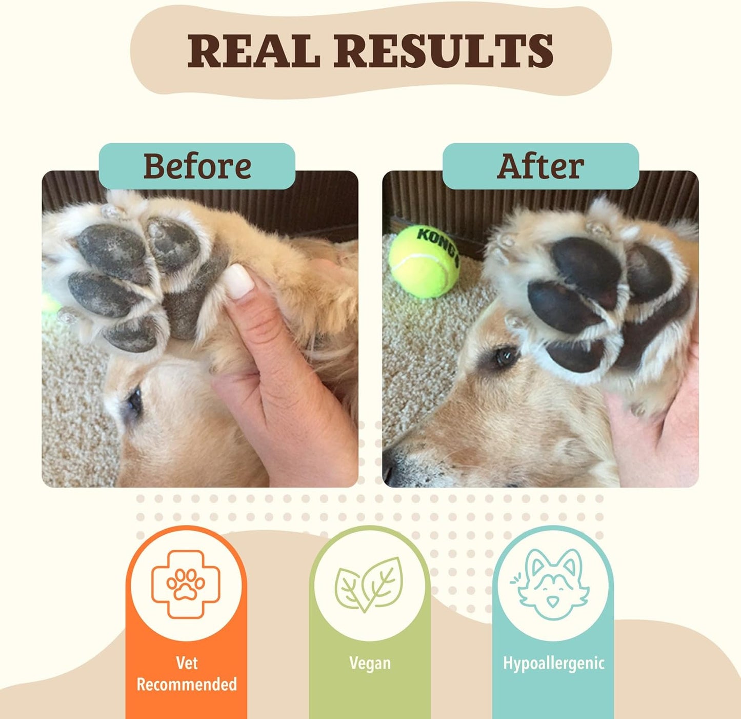Pawtection Balm for Hot Pavement, Dry Cracked Dog Paws, and Rough Terrain - Safe, Non-Toxic, and Lick Safe - Protects Paws with Natural Ingredients, 1 Oz Tin