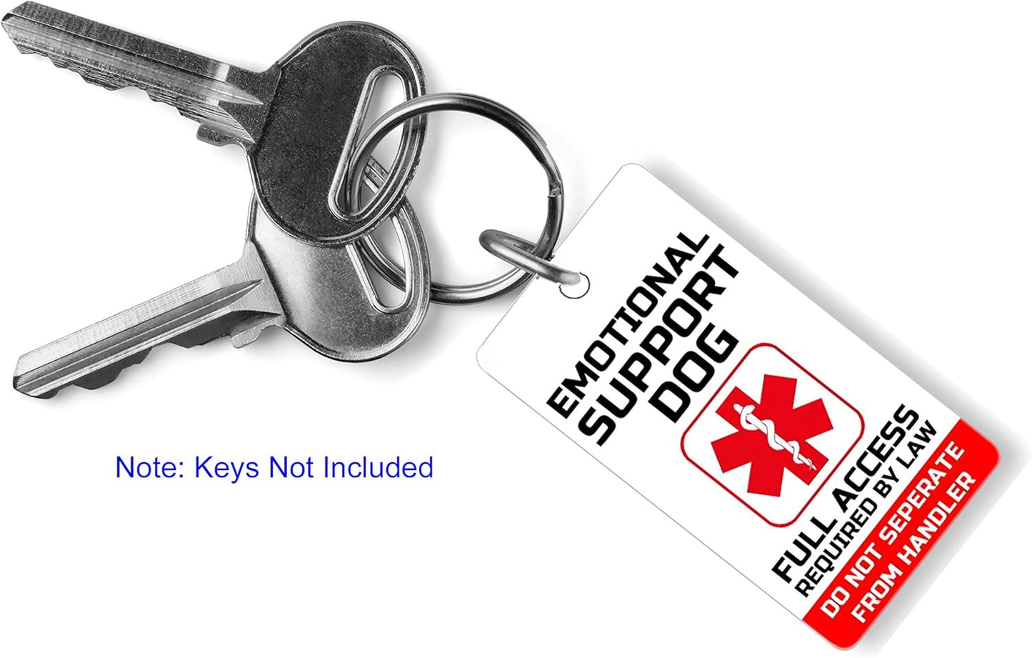 PVC Emotional Support Dog Key or Collar Tag for Fhact ESA (Emotional Support ES21)